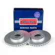 Jeu de 2 disques de frein avant BORG & BECK BBD4074 - Visuel 3