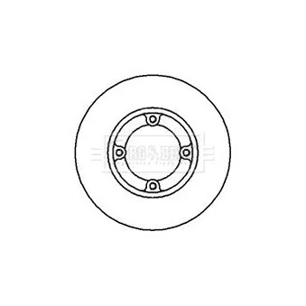 Jeu de 2 disques de frein avant BORG & BECK BBD4136
