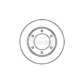 Jeu de 2 disques de frein avant BORG & BECK BBD4217
