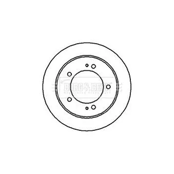Jeu de 2 disques de frein avant BORG & BECK BBD4324