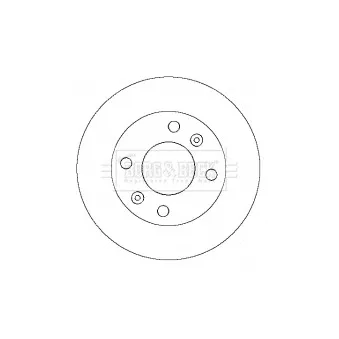 Jeu de 2 disques de frein avant BORG & BECK BBD4342