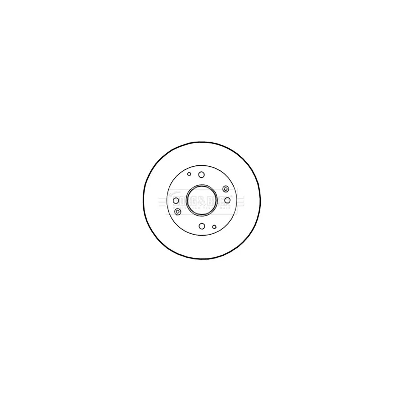 Jeu de 2 disques de frein arrière BORG & BECK BBD4350