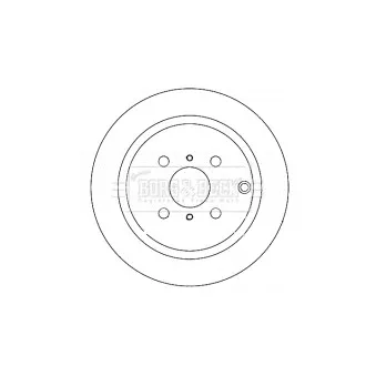Jeu de 2 disques de frein arrière BORG & BECK BBD4364