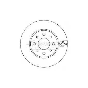Jeu de 2 disques de frein avant BORG & BECK BBD4406