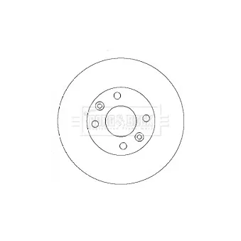 Jeu de 2 disques de frein avant BORG & BECK BBD4429