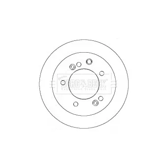 Jeu de 2 disques de frein arrière BORG & BECK BBD4431