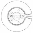 Jeu de 2 disques de frein avant BORG & BECK BBD4471 - Visuel 1
