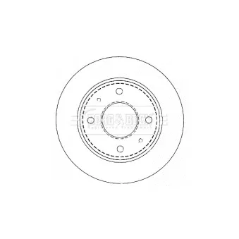Jeu de 2 disques de frein arrière BORG & BECK BBD4478