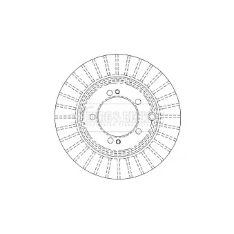 Jeu de 2 disques de frein arrière BORG & BECK BBD4479