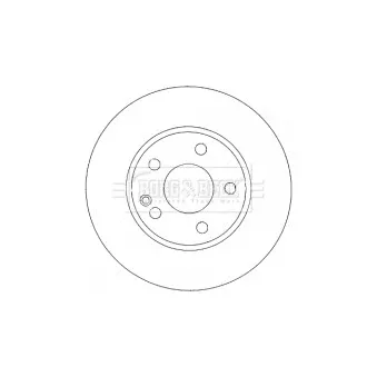 Jeu de 2 disques de frein avant BORG & BECK BBD4484