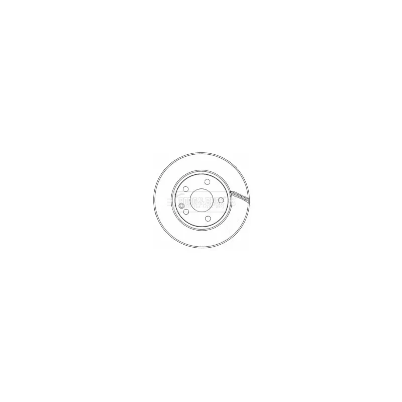 Jeu de 2 disques de frein avant BORG & BECK BBD4485