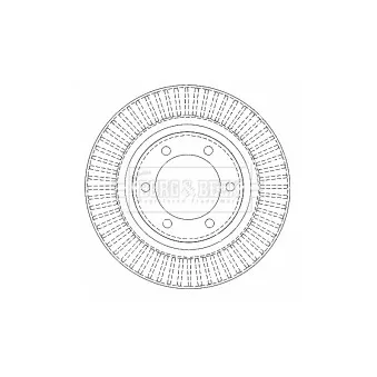 Jeu de 2 disques de frein avant BORG & BECK BBD4502