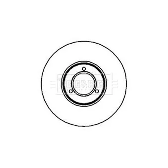Jeu de 2 disques de frein avant BORG & BECK BBD4505