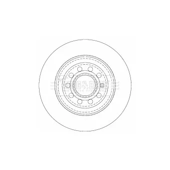 Jeu de 2 disques de frein arrière BORG & BECK BBD4507