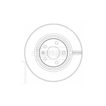 Jeu de 2 disques de frein avant BORG & BECK BBD4509