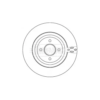 Jeu de 2 disques de frein avant BORG & BECK BBD4519