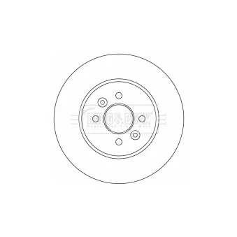 Jeu de 2 disques de frein arrière BORG & BECK BBD4531