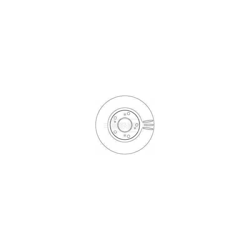 Jeu de 2 disques de frein avant BORG & BECK BBD4538