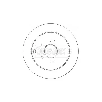 Jeu de 2 disques de frein arrière BORG & BECK BBD4539