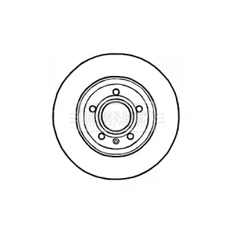 Jeu de 2 disques de frein arrière BORG & BECK BBD4545