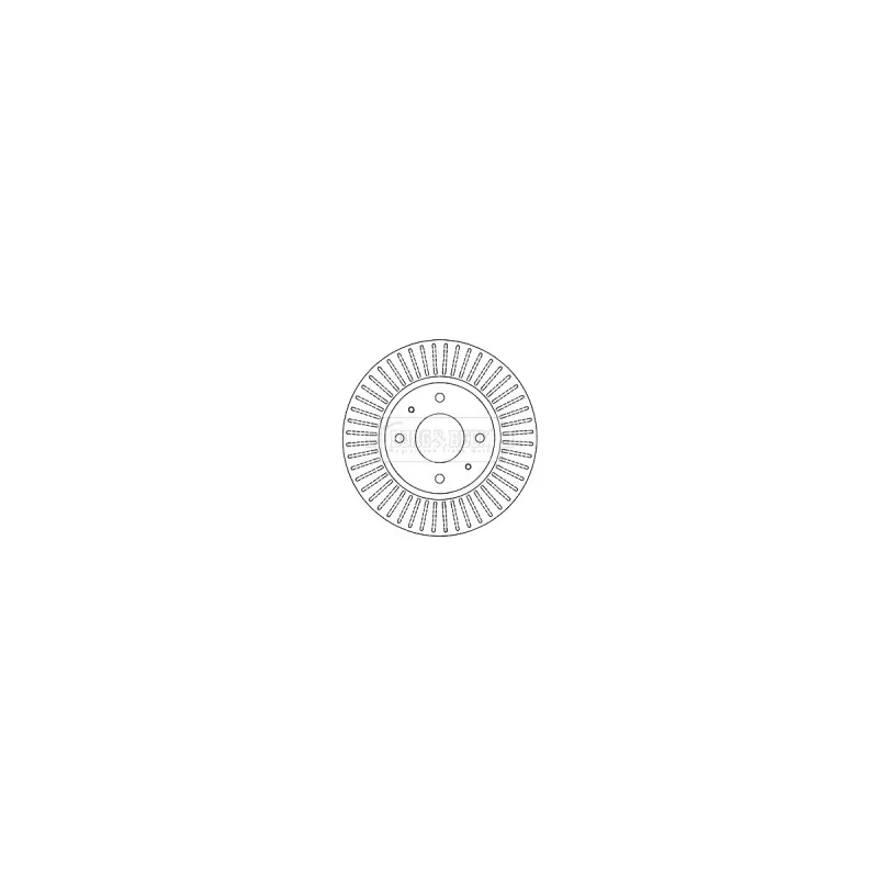 Jeu de 2 disques de frein avant BORG & BECK BBD4552