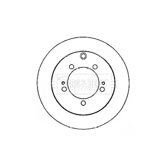 Jeu de 2 disques de frein arrière BORG & BECK BBD4556