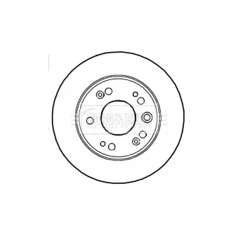 Jeu de 2 disques de frein arrière BORG & BECK BBD4590