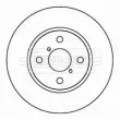 Jeu de 2 disques de frein avant BORG & BECK BBD4604 - Visuel 1
