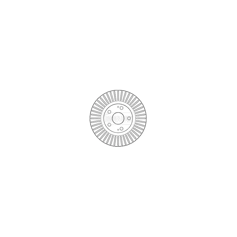 Jeu de 2 disques de frein avant BORG & BECK BBD4605