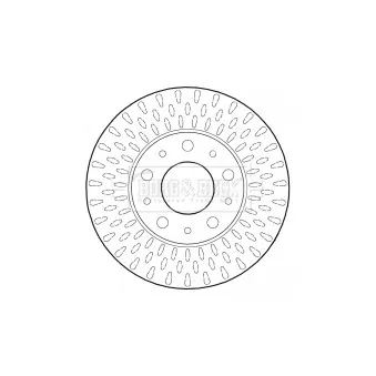 Jeu de 2 disques de frein avant BORG & BECK BBD4608