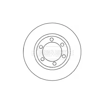 Jeu de 2 disques de frein avant BORG & BECK BBD4618