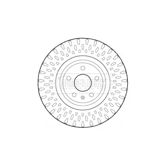 Jeu de 2 disques de frein avant BORG & BECK BBD4624