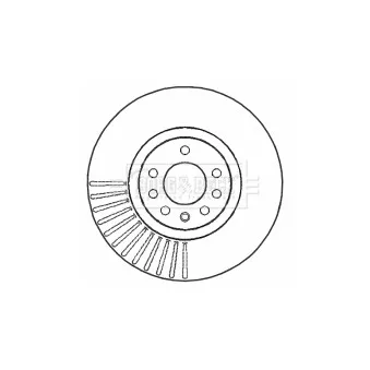 Jeu de 2 disques de frein avant BORG & BECK BBD4631
