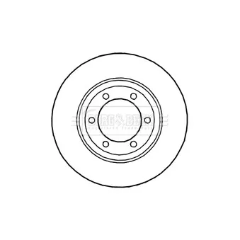 Jeu de 2 disques de frein avant BORG & BECK BBD4642