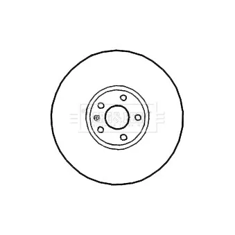 Jeu de 2 disques de frein arrière BORG & BECK BBD4673