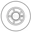 Jeu de 2 disques de frein avant BORG & BECK BBD4685 - Visuel 1