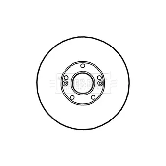 Jeu de 2 disques de frein avant BORG & BECK BBD4702