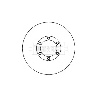 Jeu de 2 disques de frein avant BORG & BECK BBD4750