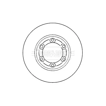 Jeu de 2 disques de frein avant BORG & BECK BBD4758