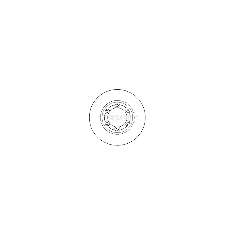 Jeu de 2 disques de frein avant BORG & BECK BBD4758