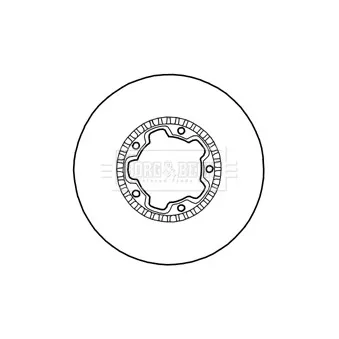 Jeu de 2 disques de frein avant BORG & BECK BBD4779