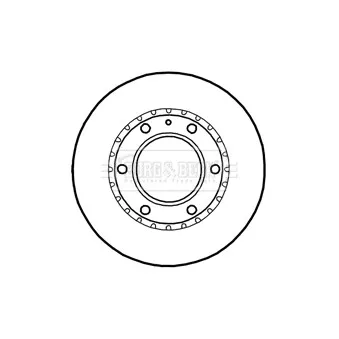 Jeu de 2 disques de frein avant BORG & BECK BBD4793