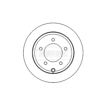 Jeu de 2 disques de frein arrière BORG & BECK BBD4819