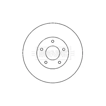 Jeu de 2 disques de frein avant BORG & BECK BBD4821