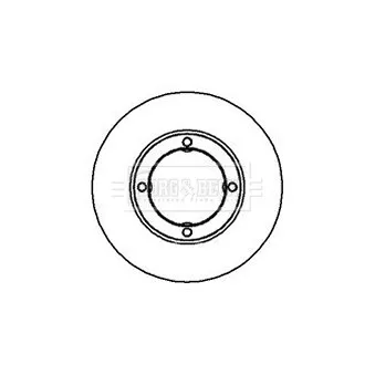Jeu de 2 disques de frein avant BORG & BECK BBD4922