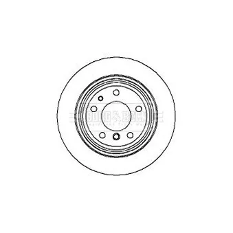 Jeu de 2 disques de frein arrière BORG & BECK BBD4923