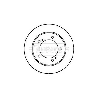 Jeu de 2 disques de frein avant BORG & BECK BBD4927