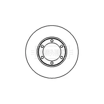 Jeu de 2 disques de frein avant BORG & BECK BBD4932