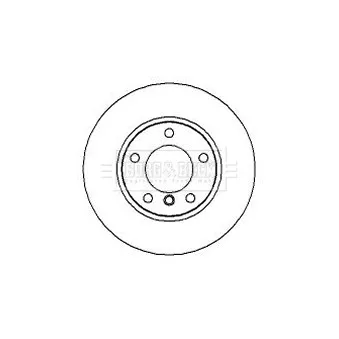 Jeu de 2 disques de frein avant BORG & BECK BBD4951