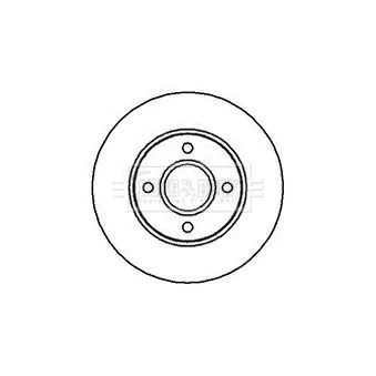 Jeu de 2 disques de frein avant BORG & BECK BBD4983